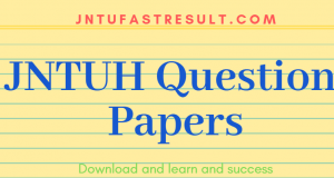 jntuh previous question papers