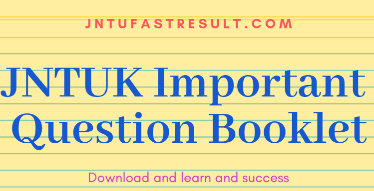 JNTUK Mechanical Important Questions