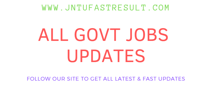 GOVT JOBS NOTIFICATION