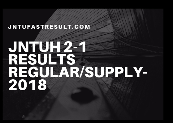 JNTUH B.Pharm 2 1 Sem R17 R16 Results Jan 2019