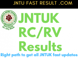 JNTUK B.Tech 1-2/2-2 Sem (R16, R13,R10) Supply RV/RC Results Oct 2018