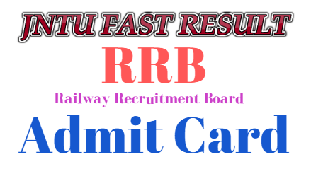 RRB admit cards