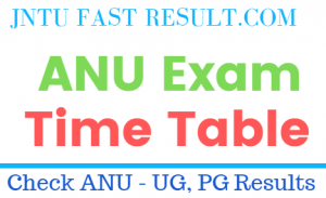 ANU Exam Timetables 2019