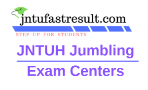 Jntuh Jumbling Exam Center