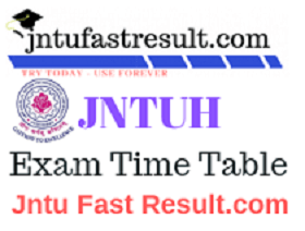 jntuh MCA exam time table