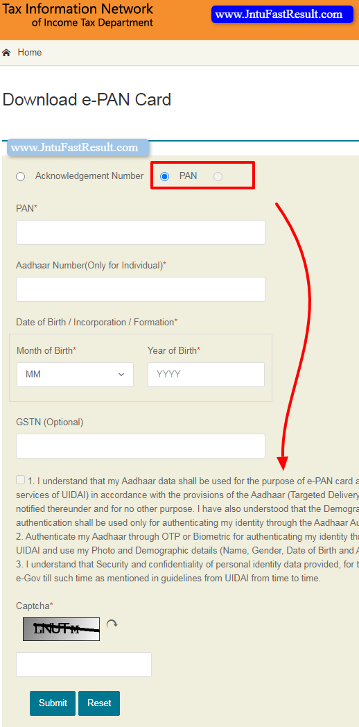 Pan Card Gstn